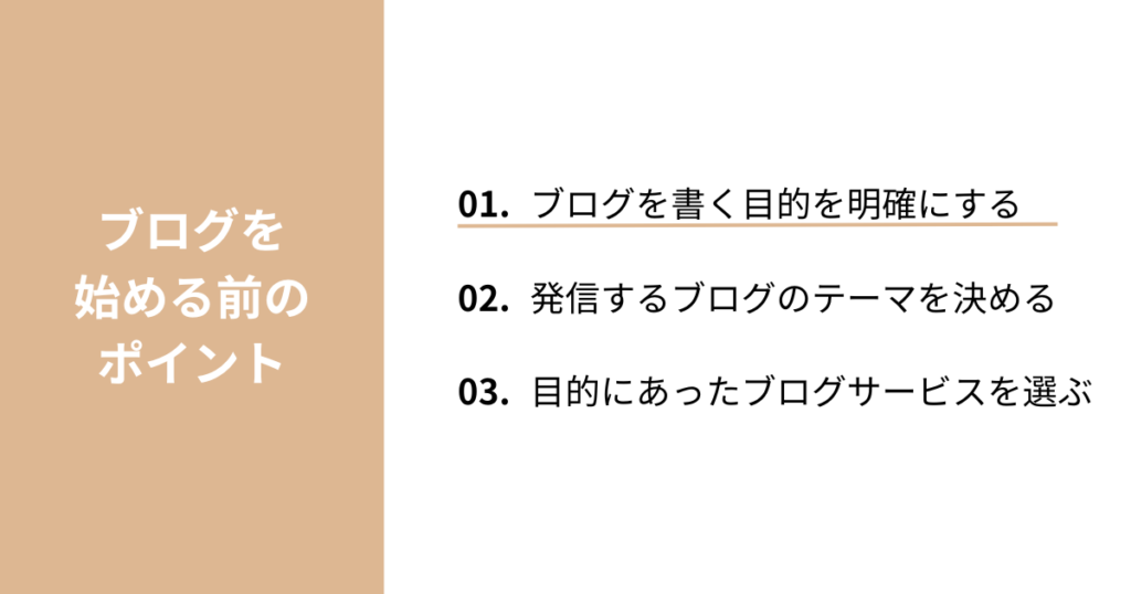 ブログを書く目的を明確にする